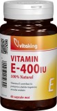 Vitamina E naturala 400 UI, 60 cps gelatinoase - Vitaking
