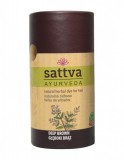Vopsea Henna Saten Intens Deep Brown Sattva Ayurveda, Certificata Naturala, Curly Girl Approved, 150g