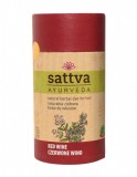 Vopsea de par Henna Roscat Red Wine Sattva Ayurveda, Certificata Naturala, Curly Girl Approved, 150g