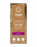 Vopsea de par naturala Blond Inchis, 100g - Khadi