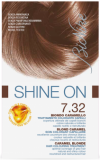 Vopsea de par tratament Shine On, Caramel Blonde 7.32 - Bionike