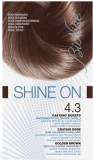 Vopsea de par tratament Shine On, Golden Brown 4.3 - Bionike