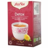 Yogi Tea Detox, ceai ayurvedic bio cu lemn dulce, papadie si scortisoara