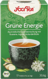 Yogi Tea Green Energy, ceai ayurvedic energizant cu ceai verde, guarana, ghimbir si soc