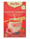 Yogi Tea Immune Support, ceai ayurvedic BIO cu echinacea, acerola si macese