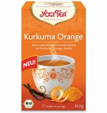 Yogi Tea Turmeric Orange, ceai aurvedic BIO cu turmeric, portocale si vanilie