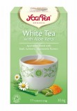 Yogi Tea ceai Alb cu Aloe Vera, ceai ayurvedic BIO cu busuioc, turmeric si musetel