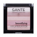 Iluminator pentru ten Beautifying Highlighter 02 Rose - SANTE NATURKOSMETIK