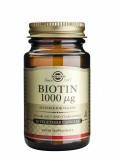 Biotin 1000 µg, 50 capsule vegetale - Solgar