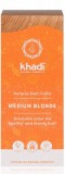 Vopsea de par naturala Henna Blond Mediu - Khadi