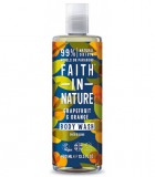 Gel de dus natural Portocale si Grapefruit, 400ml - Faith in  Nature