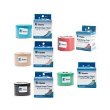 Bandaj kinesio elastic adeziv cu turmalina, rola 5m, Bleu - Irisana