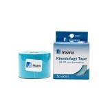 Bandaj kinesio elastic adeziv cu turmalina, rola 5m, Bleu - Irisana