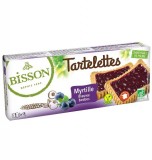 DELISTAT Tartelettes (mini tarte) bio cu afine, 145g - Bisson