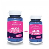 ALOE FEROX, detoxifiere intensa pachet PROMO 60 +30 capsule - HERBAGETICA