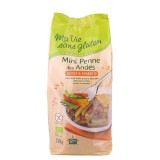 Penne mini bio in 3 culori, fara gluten, 250g - Ma vie sans gluten