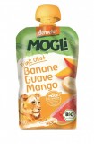 Piure bio din fructe cu banane, guave si mango, 100g - Mogli