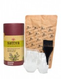 Vopsea de par Henna Roscat Burgundy Sattva Ayurveda, Certificata Naturala, Curly Girl Approved, 150g
