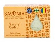 Sapun natural handmade Sare   Cedru - Savonia