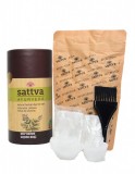 Vopsea Henna Saten Intens Deep Brown Sattva Ayurveda, Certificata Naturala, Curly Girl Approved, 150g