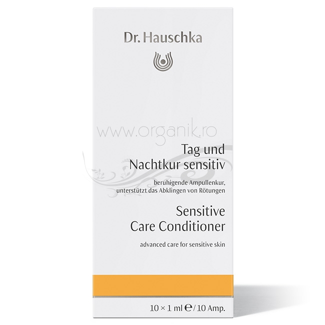 Tratament avansat de zi si noapte pentru tenul sensibil sau cuperoza, 10 fiole - Dr. Hauschka